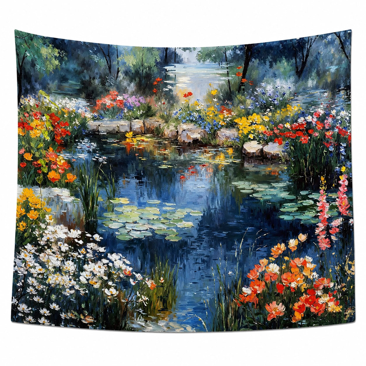 Tapisserie Murale Paysage Coloré Imprimé