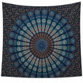 Tenture Murale Mandala Bleu et Orange
