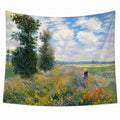 Tapisserie Murale Paysage Champêtre Impressionniste Multicolore 150x130 cm