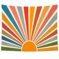 Tenture Murale Géométrique Arc-en-ciel 150x130 cm