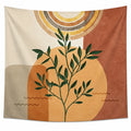Tenture murale bohème avec motif de feuille – 150x130 cm