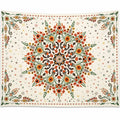 Tapisserie Murale Bohème Mandala Fleur Multicolore 200x150cm