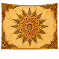 Tenture Murale Mandala Bohème Jaune et Orange