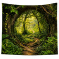 Tenture Murale Forêt Enchantée 150x130cm Vert