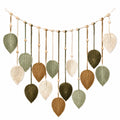 Guirlande Murale Bohème en Feuilles Vert/Beige/Marron