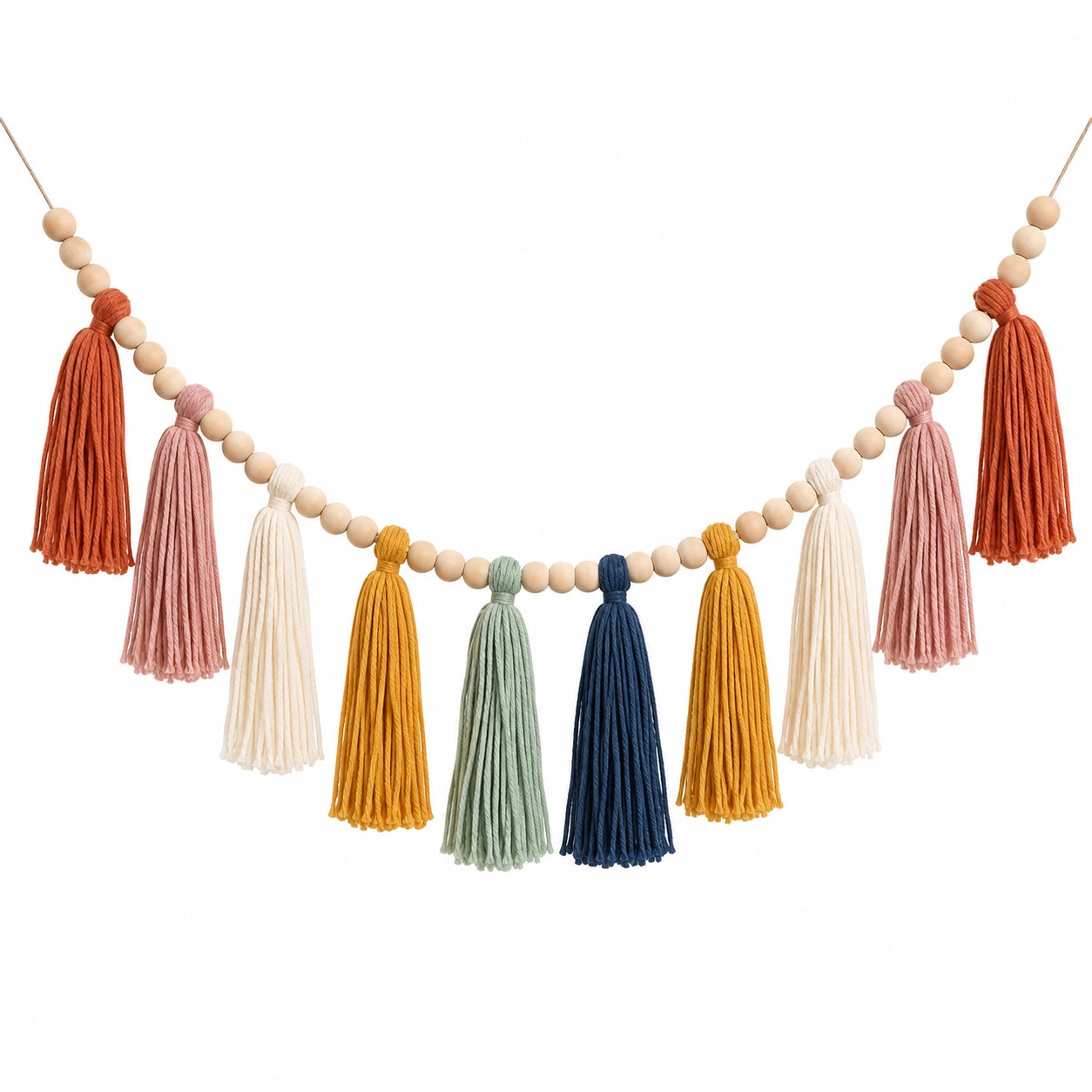 Guirlande Bohème Multicolore en Coton