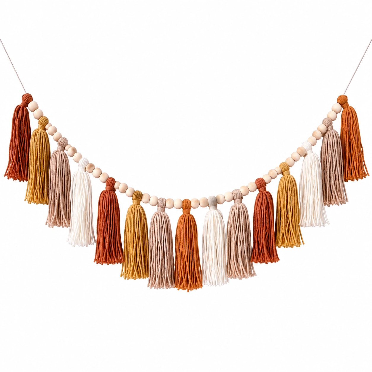 Guirlande Bohème Pompons Multicolores 200x20cm